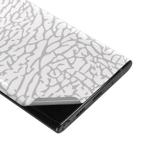 Elephant Print White Galaxy Note 10 Skin